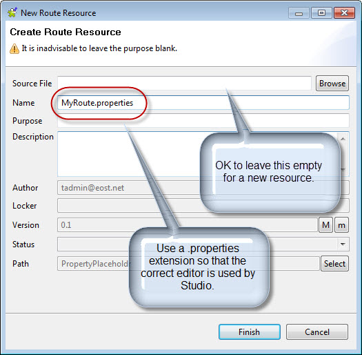 Create Route Resource